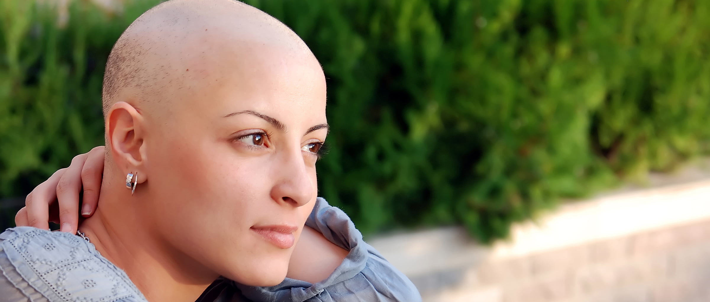 Mujer con cáncer