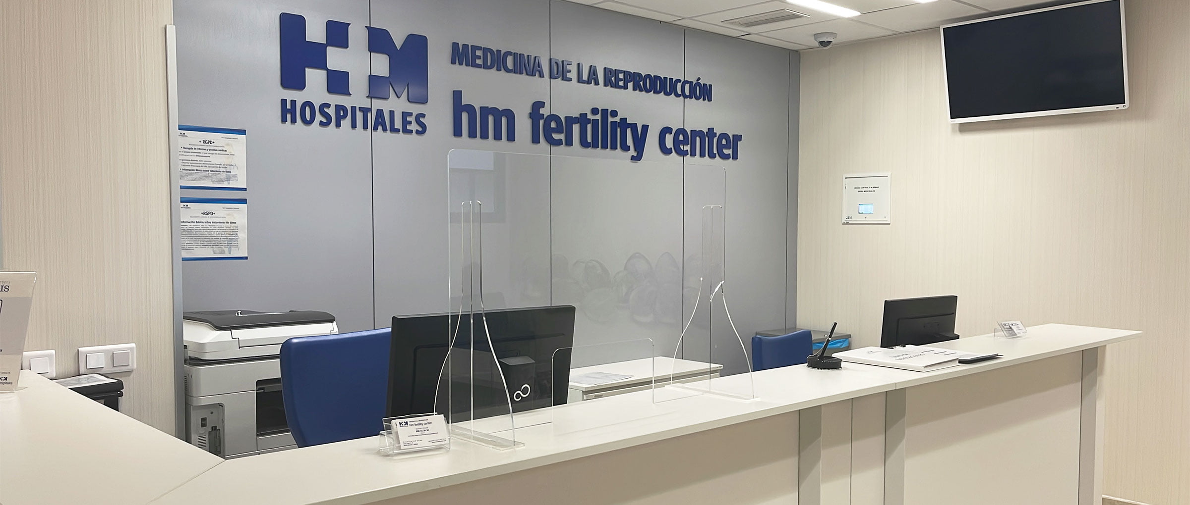 Recepción de HM Fertility Center Puerta del Sur