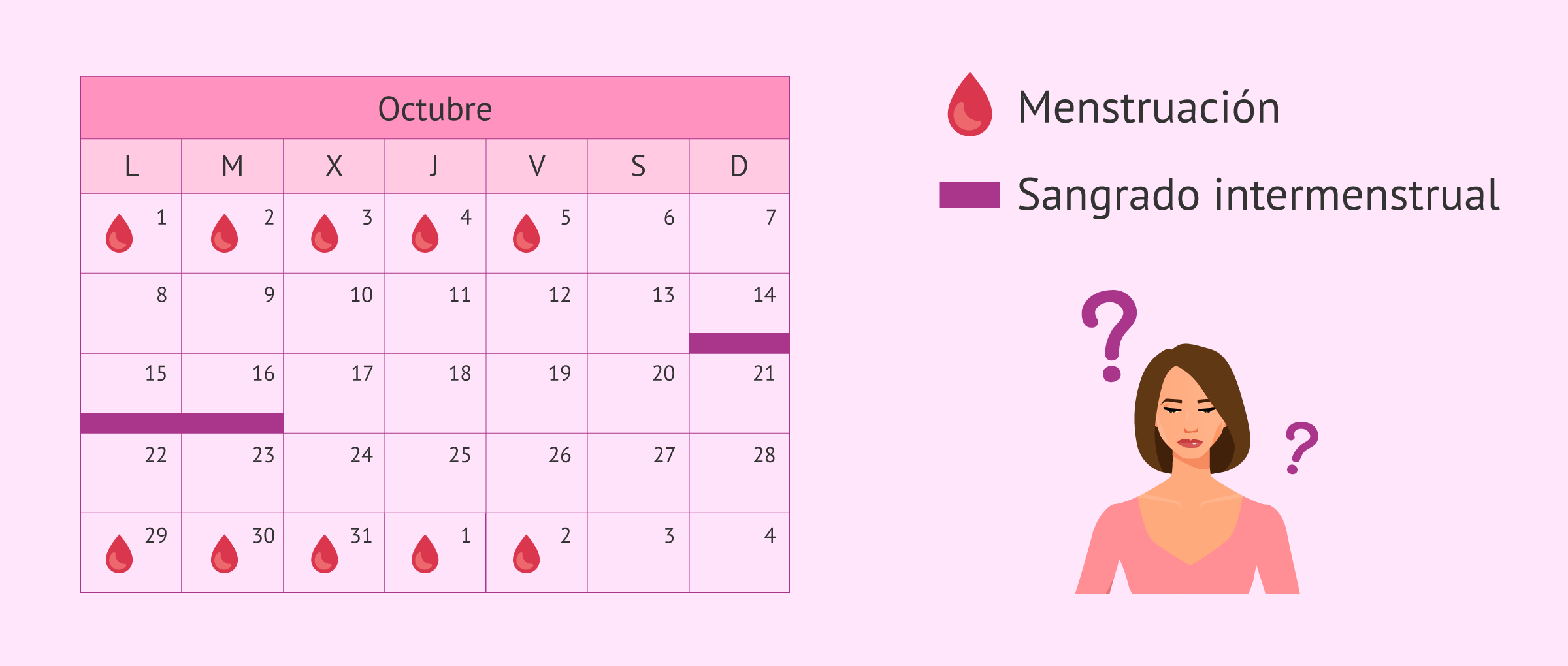 ¿Qué es y cuánto dura un sangrado intermenstrual?