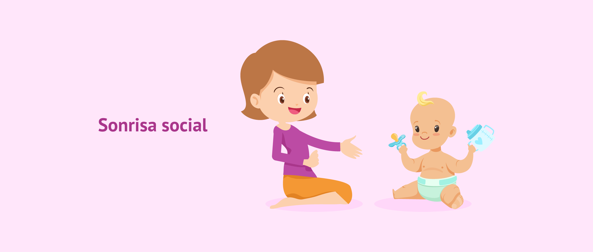 ¿Qué es la sonrisa social del bebé?