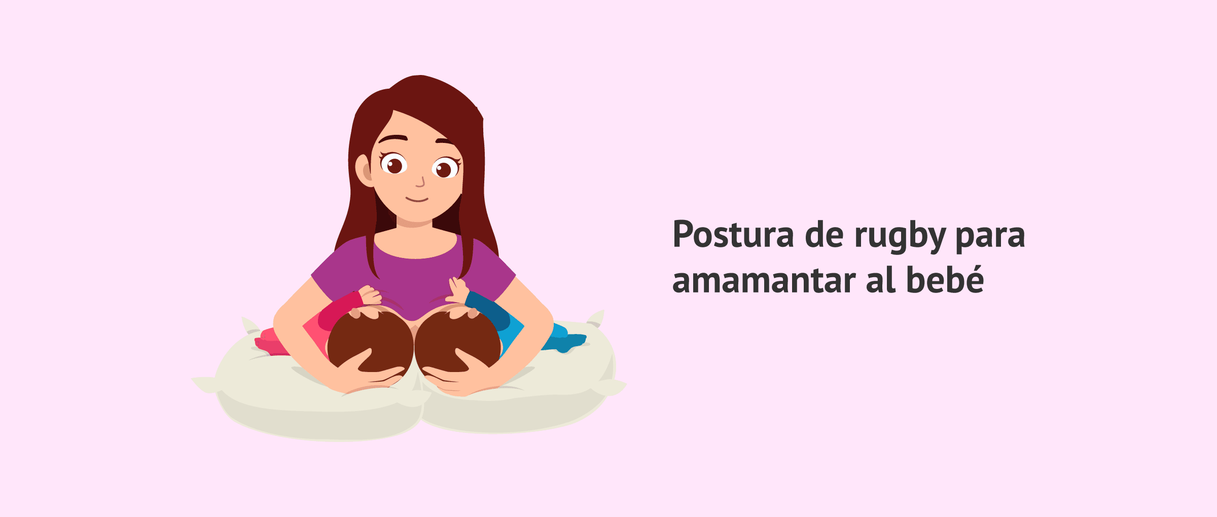 Imagen: Posición de rugby para la lactancia