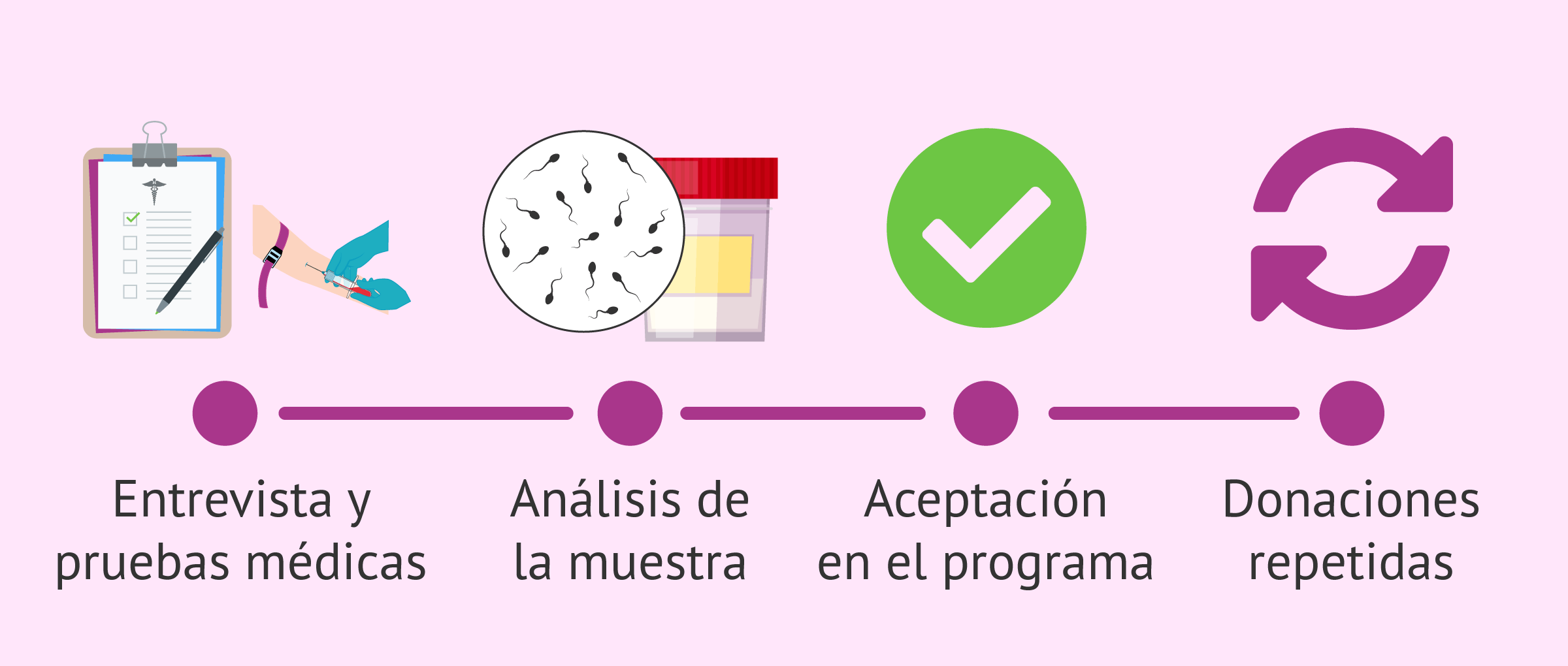 ¿Cómo es el proceso donación de esperma explicado paso a paso?