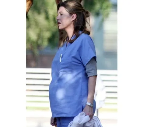 Ellen Pompeo embarazada en Anatomía de Grey