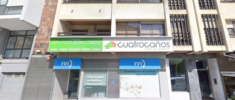 Fachada de la clínica IVI Santander