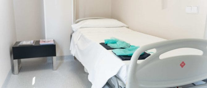 Imagen: Habitación de recuperación Ginemed Madrid