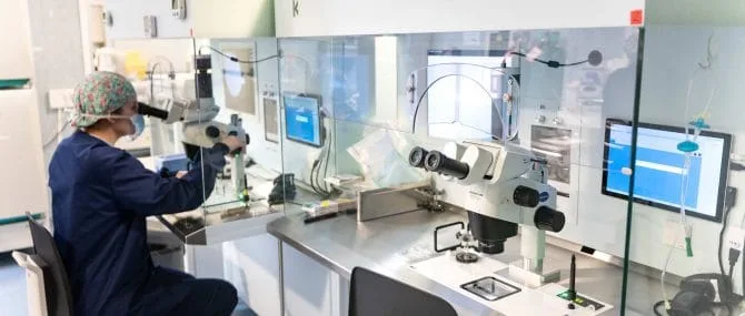 Imagen: Laboratorio de FIV de la clínica Tambre