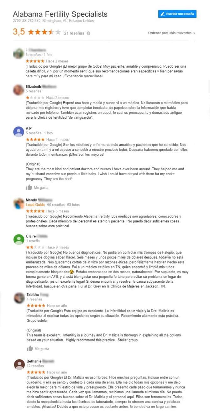 Imagen: Opiniones de Alabama Fertility Specialists