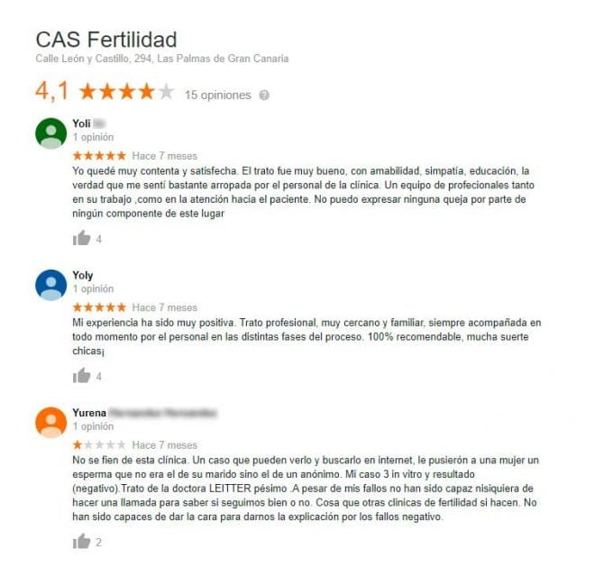 Imagen: Opiniones de CAS Fertilidad