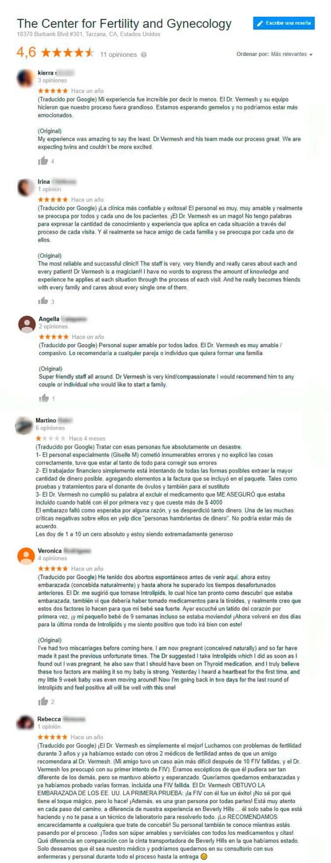 Imagen: Opiniones Center for Fertility and Gynecology