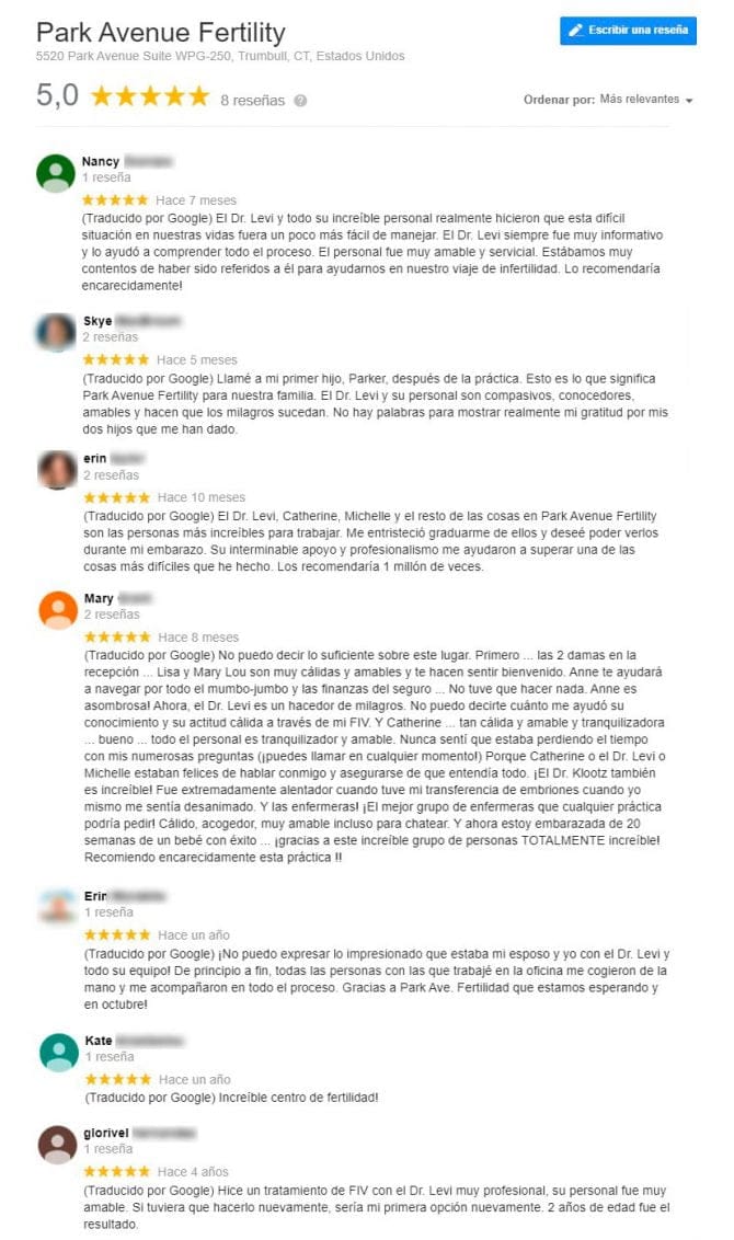 Imagen: Opiniones sobre Park Avenue Fertility Trumbull
