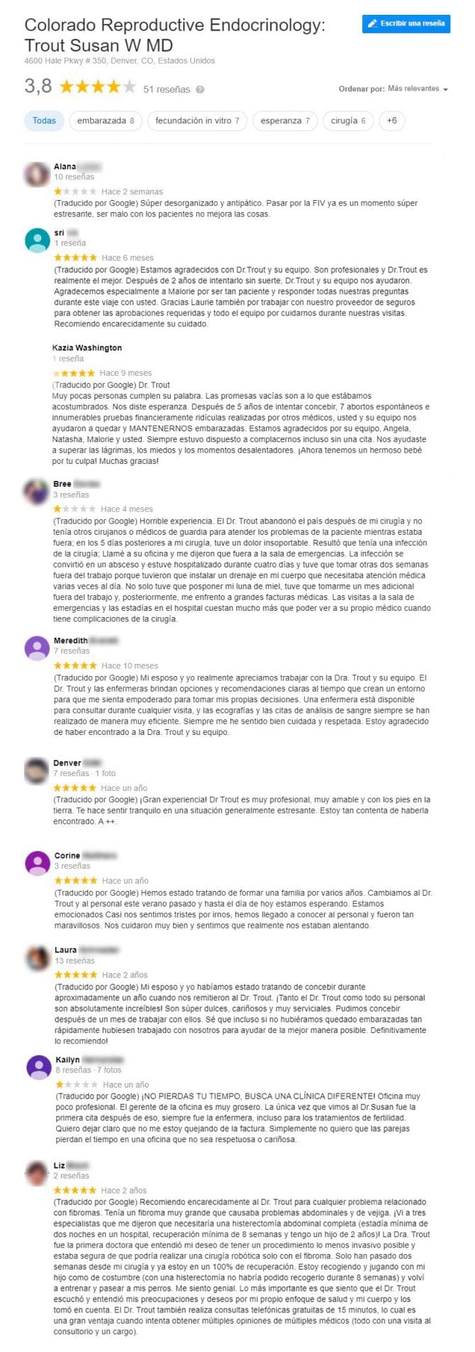 Imagen: Opiniones sobre Colorado Reproductive Endocrinology