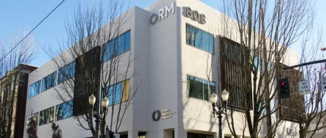 Fachada de la clínica Oregon Reproductive Medicine (ORM)