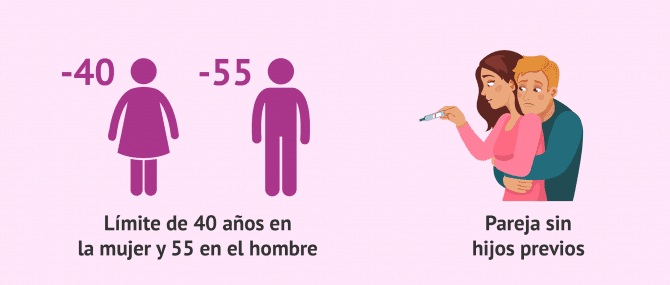 Imagen: Requisitos para acceder a la reproducción asistida por la Seguridad Social