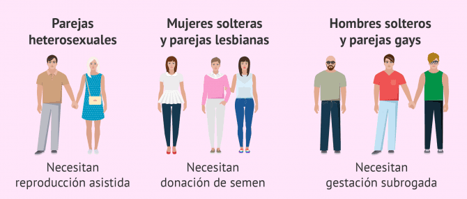 Imagen: Tratamientos de fertilidad según el modelo de familia