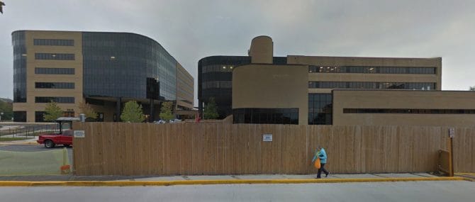 Fachada de la clínica Washington Fertility Center