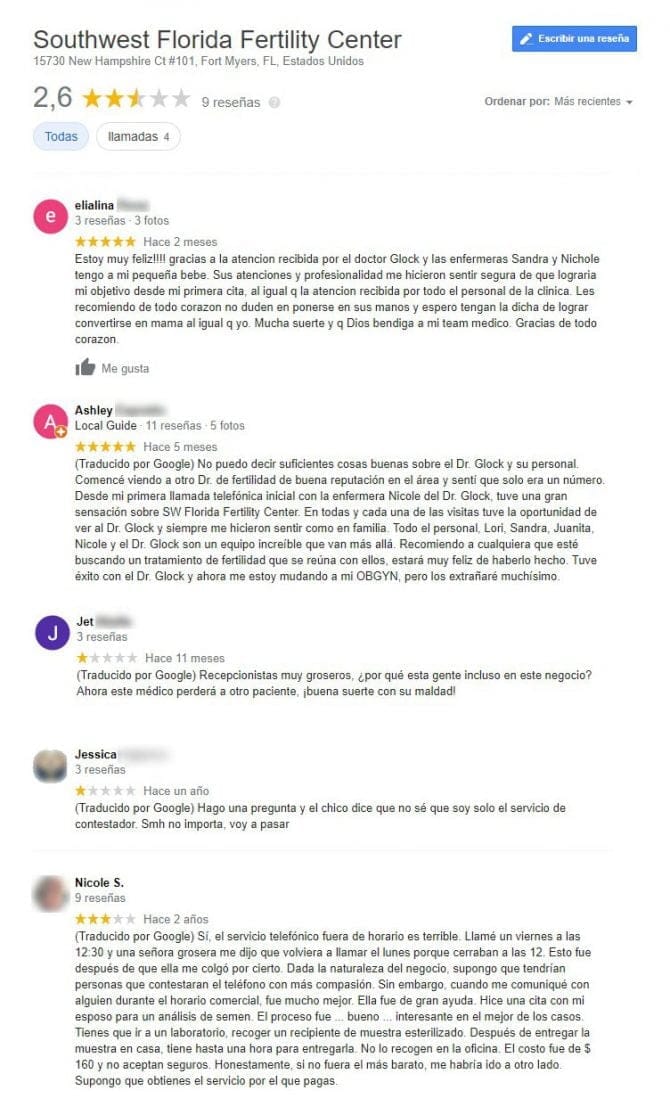 Imagen: Opiniones sobre Southwest Florida Fertility Center
