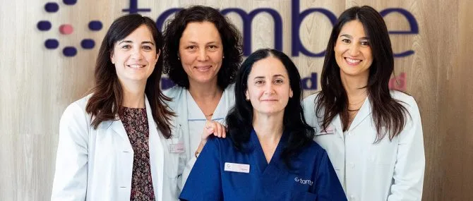 Imagen: Equipo de selección de donantes en Tambre