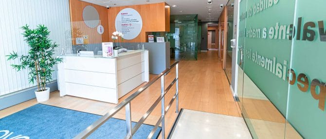 Imagen: Recepción de Ovoclinic Madrid