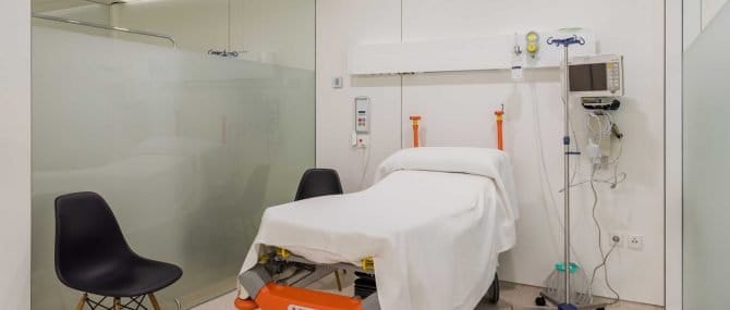 Imagen: Habitación de recuperación de HC Fertility
