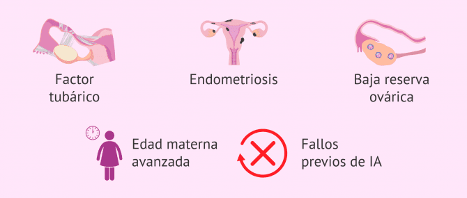 Imagen: Indicaciones de FIV por infertilidad femenina