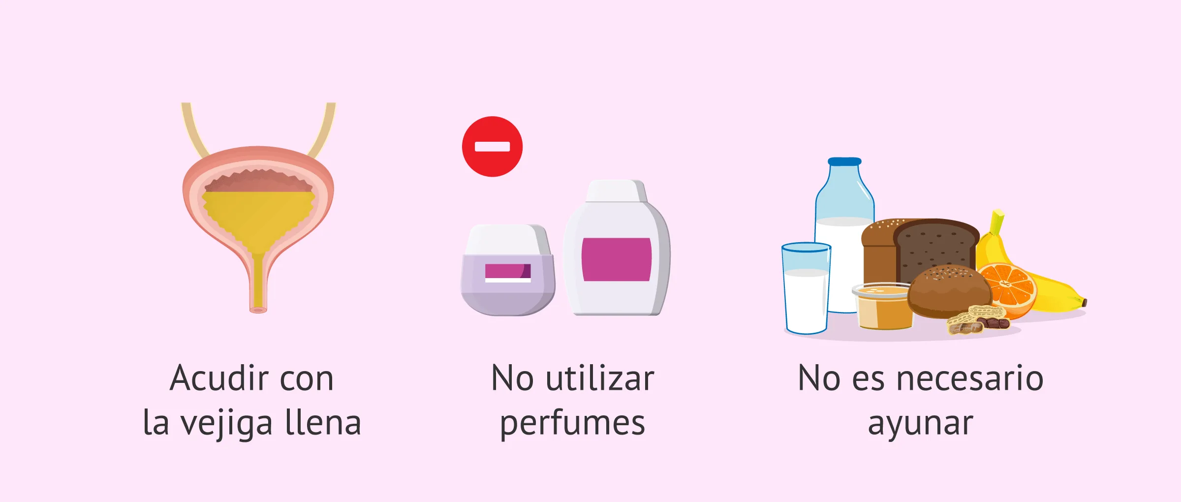 Imagen: Recomendaciones antes de la transferencia embrionaria