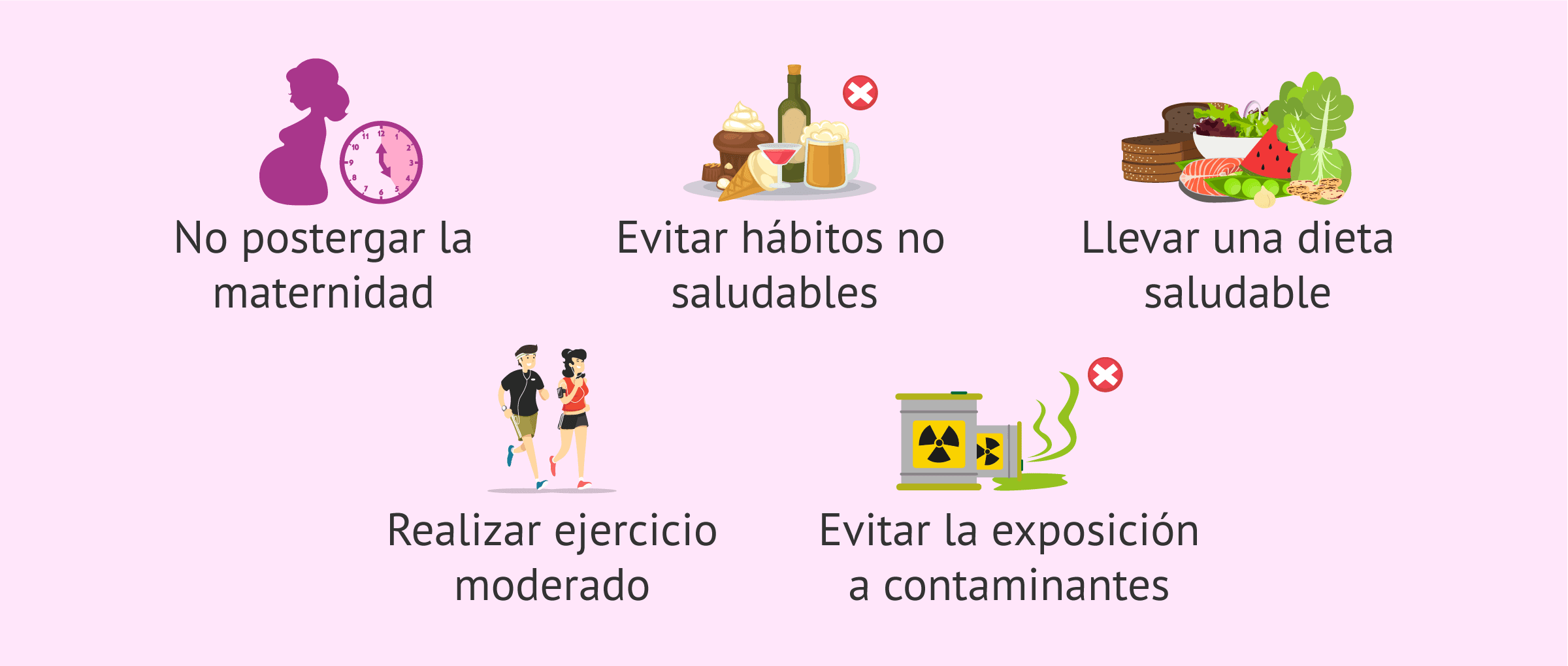 Imagen: Consejos para evitar los problemas de fertilidad