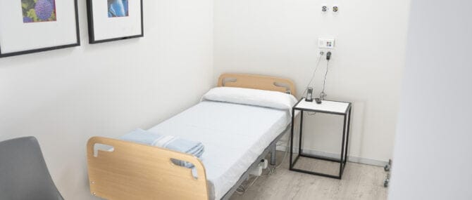 Imagen: Box de recuperación de Ginemed Jerez