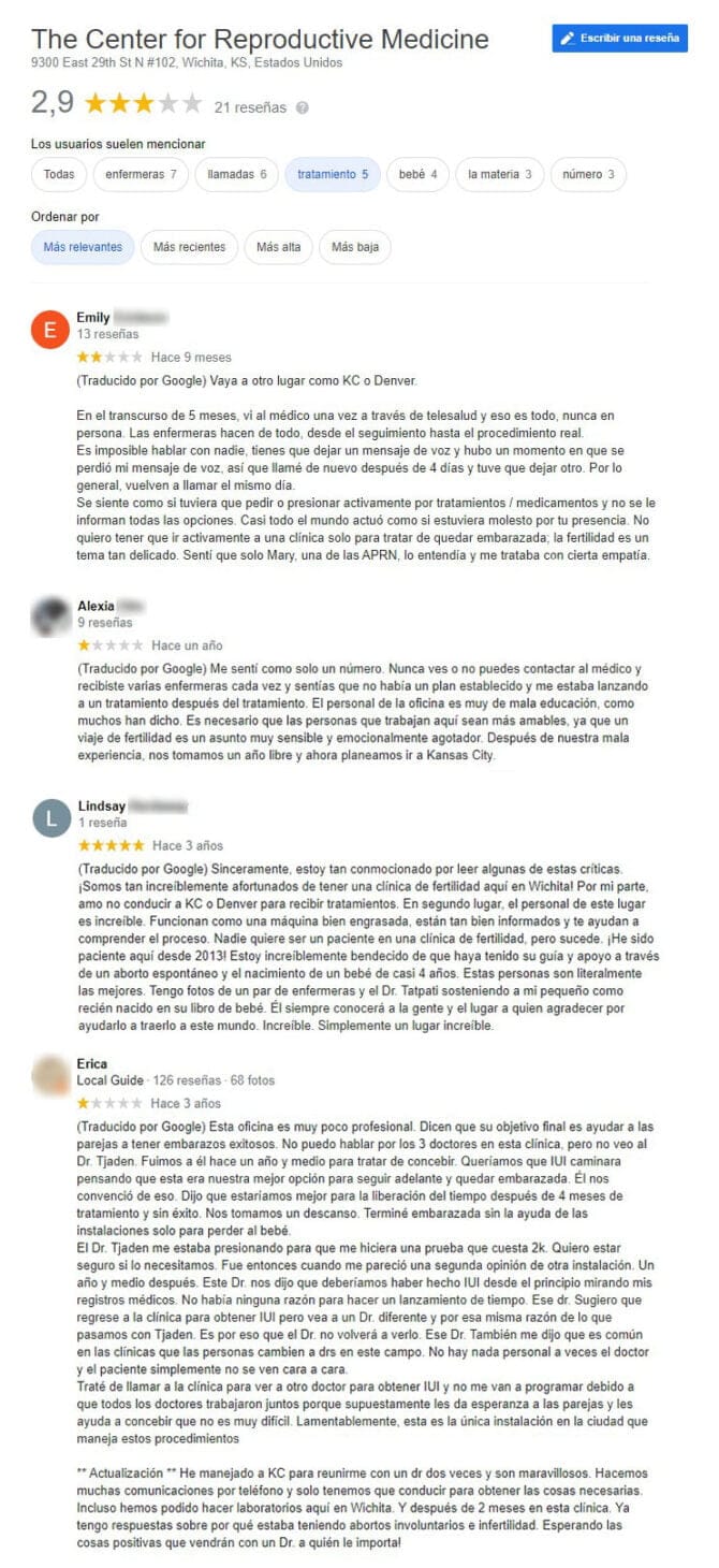 Imagen: Opiniones de CFRM