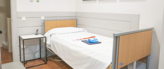 Imagen: Box de recuperación en Ginemed Sevilla