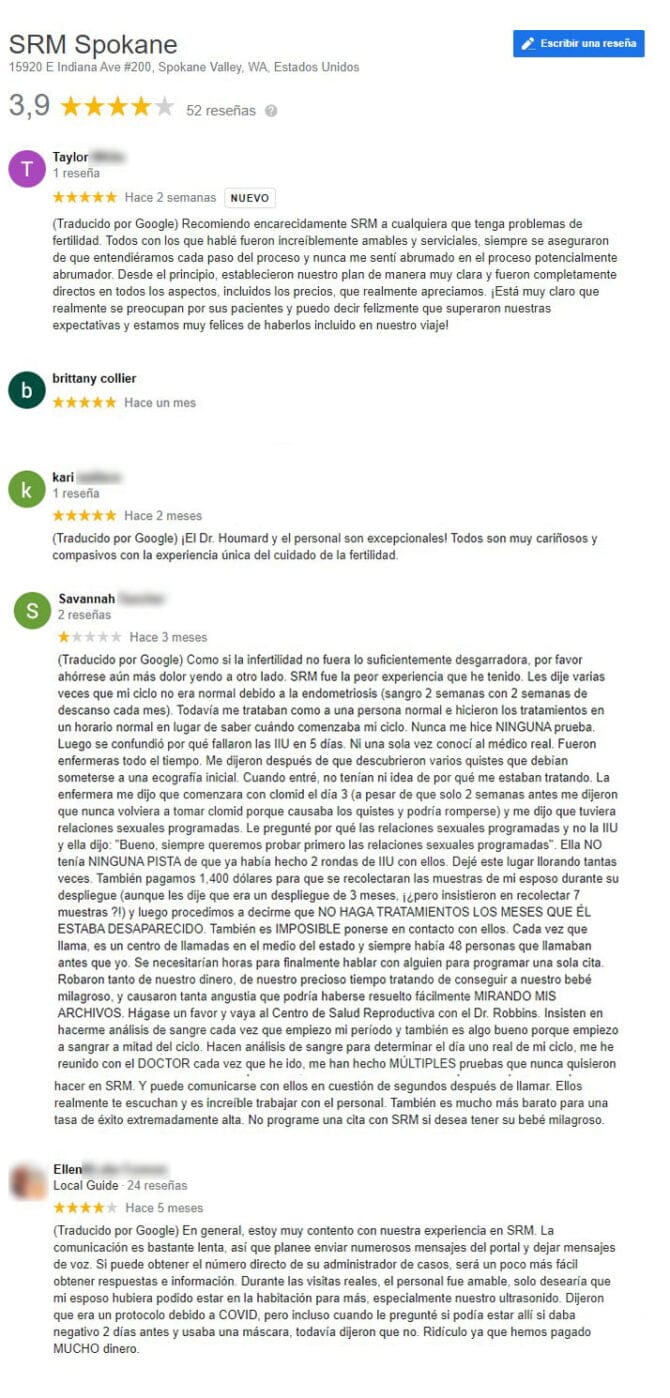 Imagen: Opiniones sobre SRM Spokane