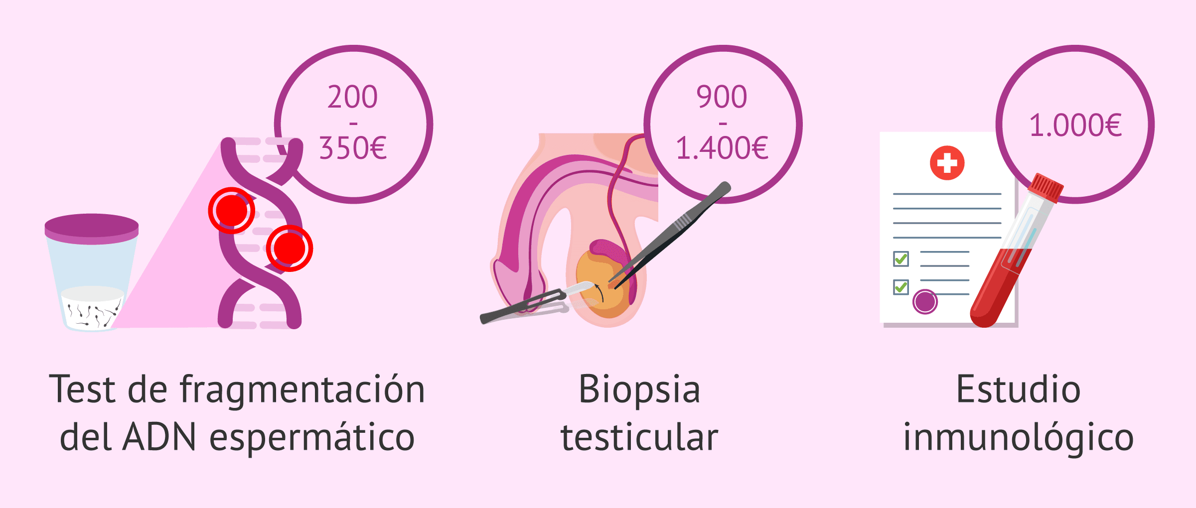 Imagen: Precio de otras técnicas complementarias para la FIV