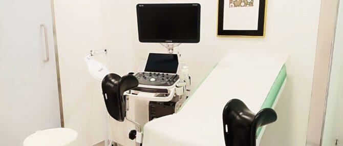 Imagen: Sala de exploración Ginemed Málaga