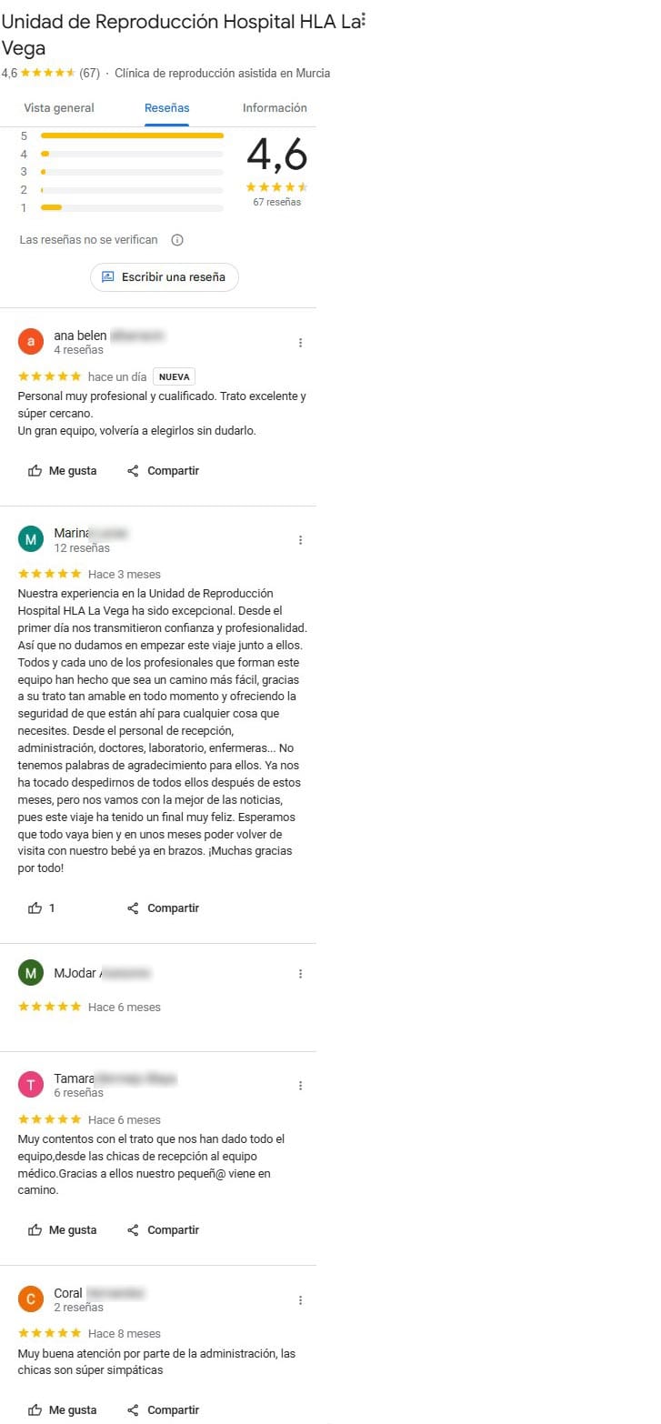 Imagen: Opiniones sobre UR La Vega