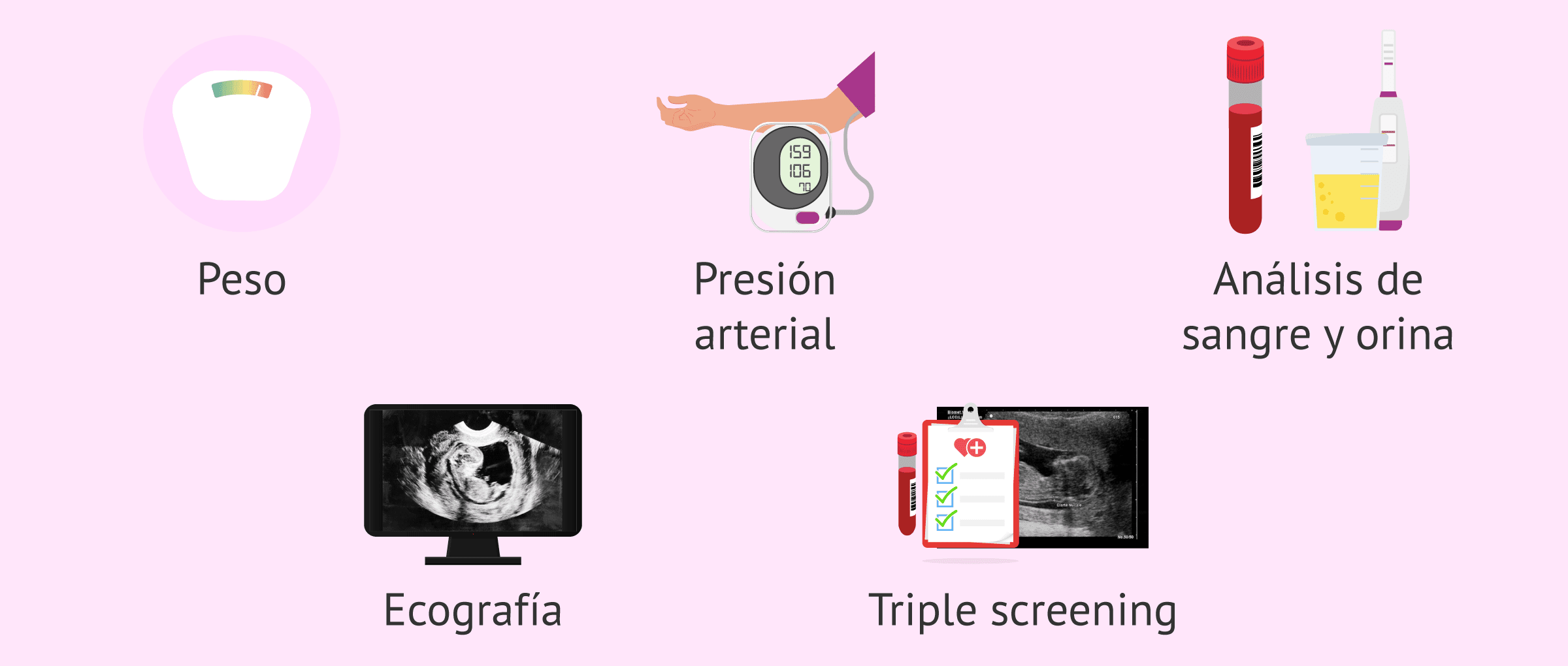 Imagen: Control médico en el tercer mes de embarazo