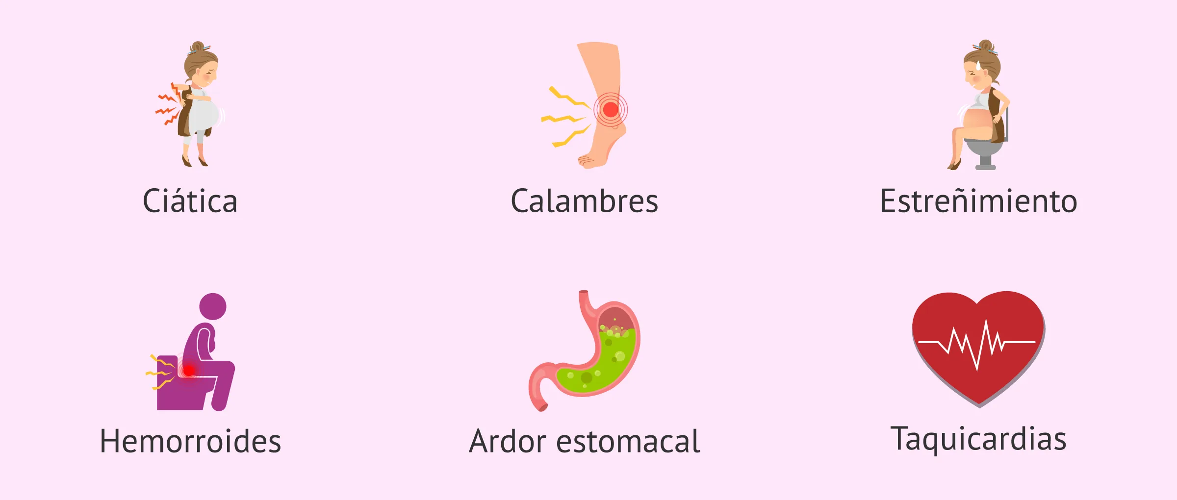 Imagen: Otras molestias en el quinto mes de gestación