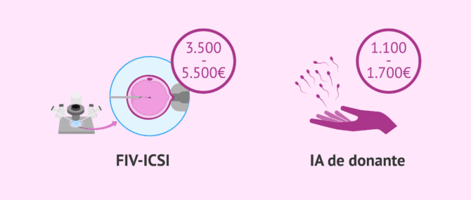Imagen: Precio de las diferentes alternativas de reproducción asistida en pacientes con necrospermia