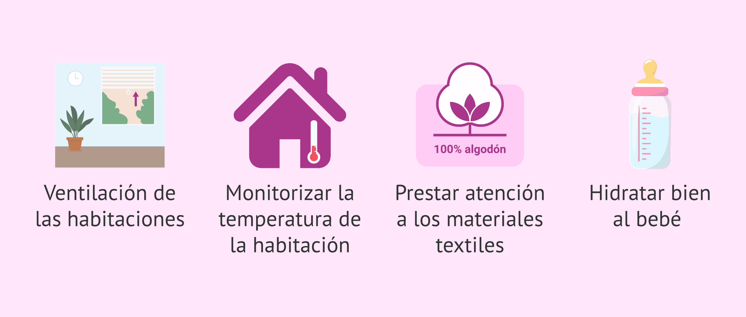 Imagen: Recomendaciones generales para proteger al bebé del frío