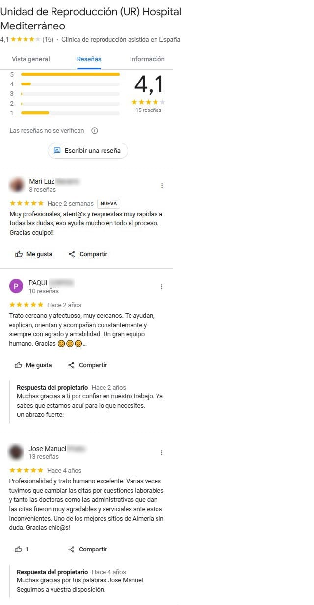 Imagen: Opiniones sobre UR Mediterráneo