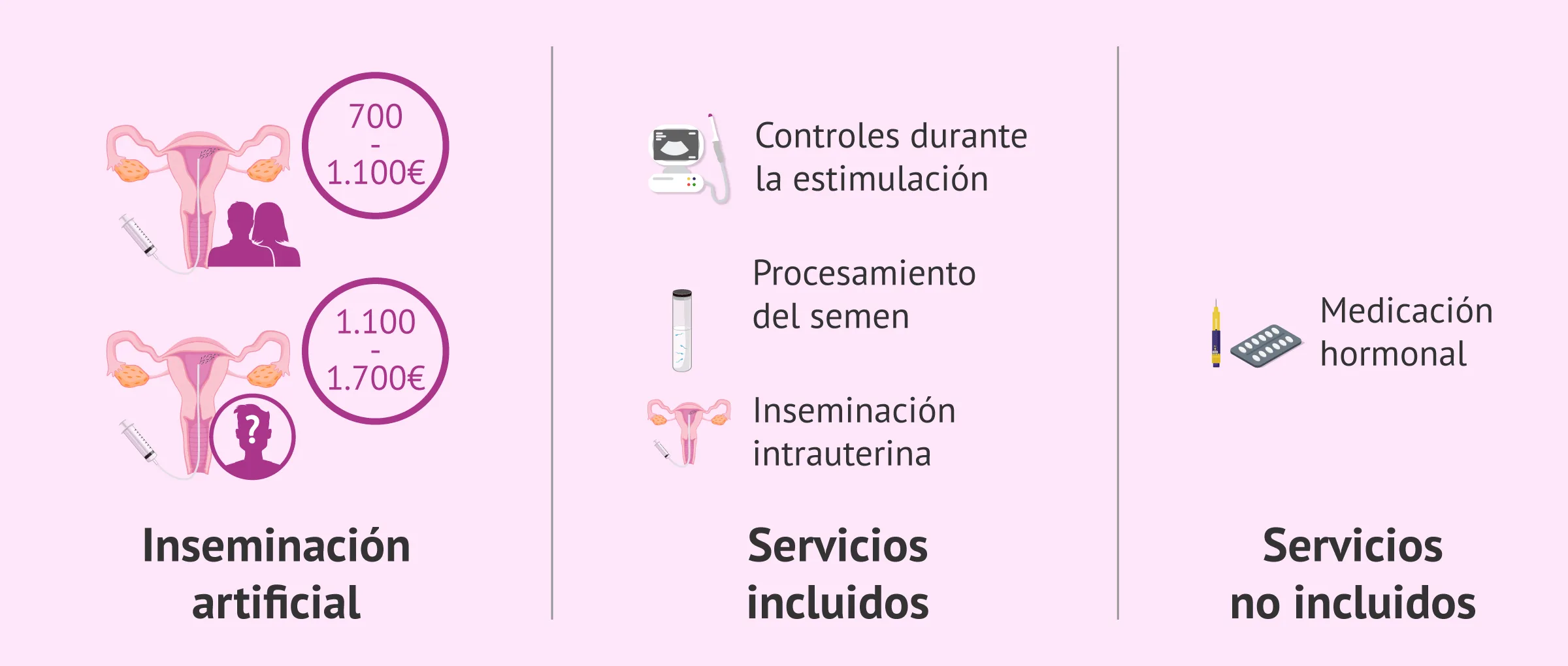 Imagen: ¿Cuánto vale la inseminación artificial con semen de la pareja? ¿Y con donante?