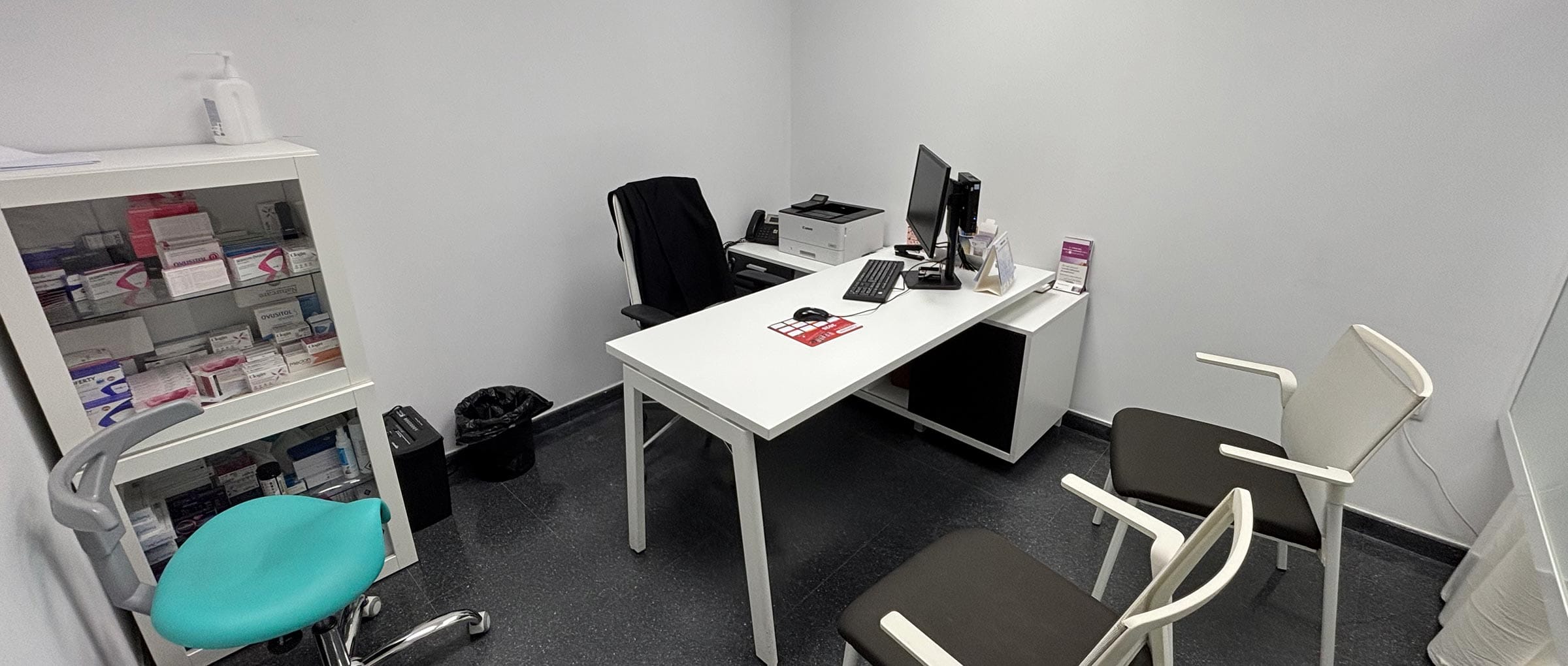 Imagen: Zona de confidente de la consulta de AISH