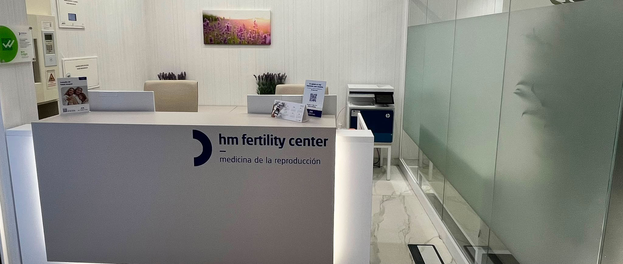 Imagen: Recepción de HM Fertility Center - HM Nuevo Norte